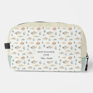 Süße Wasserfarben-Fische Beste Lehrerin überhaupt Waschbeutel