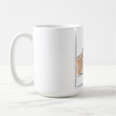 Süße Wasserfarben-Katze-Illustration Kaffeetasse (Links)