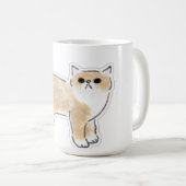 Süße Wasserfarben-Katze-Illustration Kaffeetasse (VorderseiteRechts)