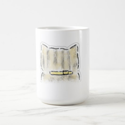 Süße Wasserfarben-Katze-Illustration Kaffeetasse (Mittel)