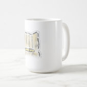 Süße Wasserfarben-Katze-Illustration Kaffeetasse (VorderseiteRechts)