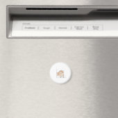 Süße Wasserfarben-Katze-Illustration Magnet (In Situ (Geschirrspüler))