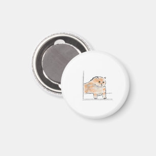 Süße Wasserfarben-Katze-Illustration Magnet