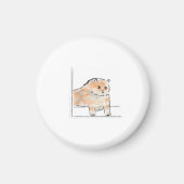 Süße Wasserfarben-Katze-Illustration Magnet (Vorne)