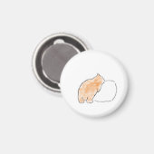 Süße Wasserfarben-Katze-Illustration Magnet (Vorderseite/Rückseite)