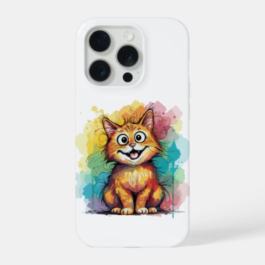 Süße Wasserfarben-Katzen-Handyhülle iPhone Hülle (Rückseite)