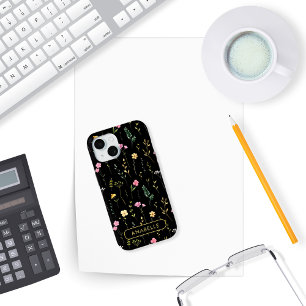 Süße Wasserfarben-Sommer-Wildblumen-Monogramm Case-Mate iPhone Hülle