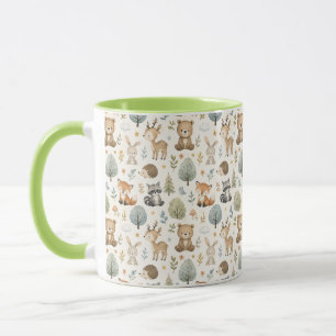 Süße Wasserfarben-Waldtiere - Cottagecore Tasse