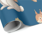 Süße Wasserfarben-Waldtiere Geschenkpapier (Rolleneckpunkt)