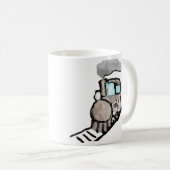 Süße Wasserfarben-Zug-Illustration Kaffeetasse (VorderseiteRechts)