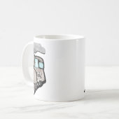 Süße Wasserfarben-Zug-Illustration Kaffeetasse (Vorderseite Links)