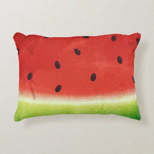 Süße Wassermalerei Wassermelone Riesige lustige Sc Dekokissen