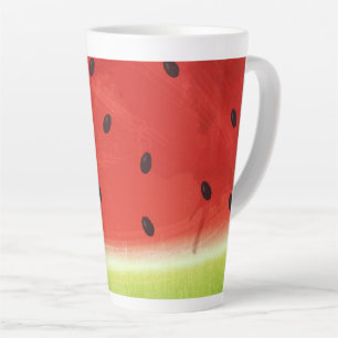 Süße Wassermalerei Wassermelone Riesiges lustiges  Milchtasse