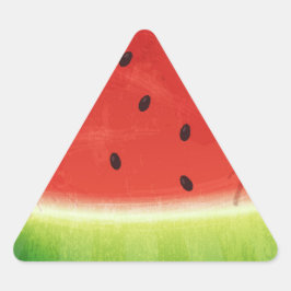 Süße Wassermalfarben-Wassermelone Riesige lustige Dreieckiger Aufkleber