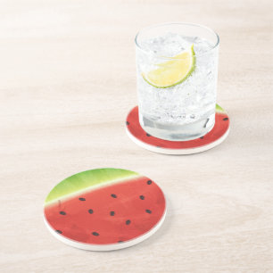Süße Wassermalfarben-Wassermelone Riesige lustige  Getränkeuntersetzer