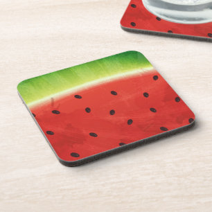 Süße Wassermalfarben-Wassermelone Riesige lustige  Getränkeuntersetzer
