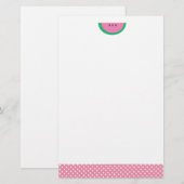 Süße Wassermelone Briefpapier (Vorne/Hinten)