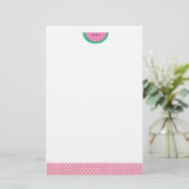 Süße Wassermelone Briefpapier (Stehend Vorderseite)