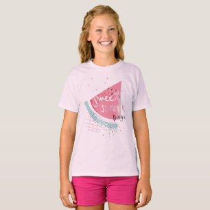 Süße Wassermelone Grafik Mädchen Sommer T-Shirt