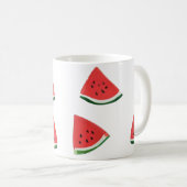 Süße Wassermelone Nahtloses Muster Kaffeetasse (VorderseiteRechts)