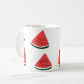 Süße Wassermelone Nahtloses Muster Kaffeetasse (Vorderseite Links)