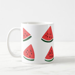Süße Wassermelone Nahtloses Muster Kaffeetasse