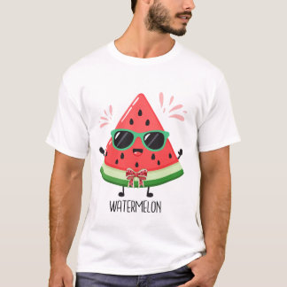 Süße Wassermelone Sommer Frucht Spaß Urlaub Design T-Shirt