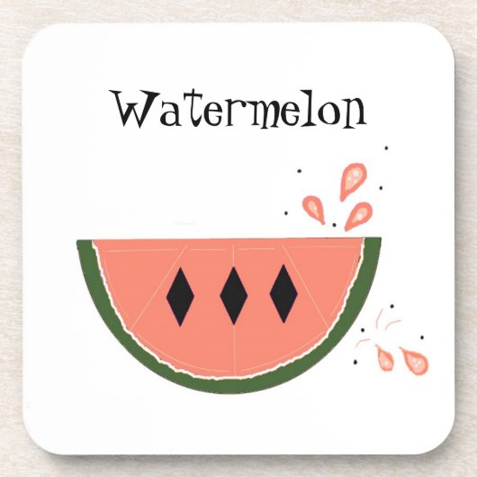 Süße Wassermelone Untersetzer (Vorderseite)