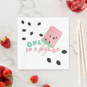 Süße Wassermelone wird Eins in einer Melone Serviette (Beispiel)