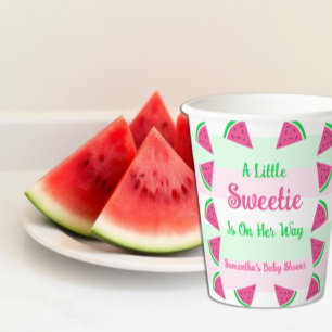Süße Wassermelonen-Baby-Party Pappbecher