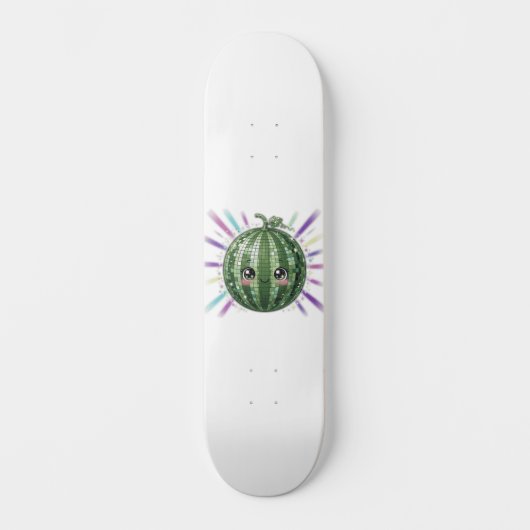 Süße Wassermelonen-Disco-Kugel Skateboard (Vorderseite)