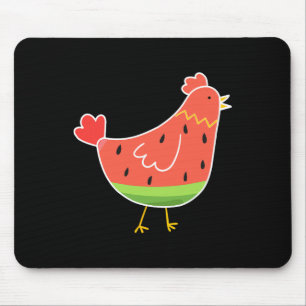 Süße Wassermelonen-Druck-Hühnerliebhaber-Bauer-Som Mousepad