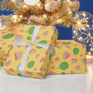 Süße Wassermelonen-gelbe Geschenkpapier