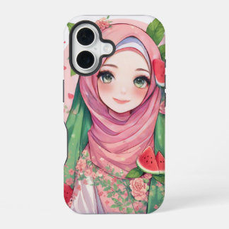 Süße Wassermelonen-Girl – Cute Anime iPhone 15 Hül 16 Hülle
