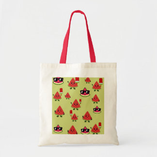 Süße Wassermelonen-Muster-Ästhetik-Canvas-Tasche Tragetasche