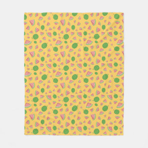 Süße Wassermelonen-Muster-Flanelldecke Fleecedecke