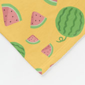Süße Wassermelonen-Muster-Flanelldecke Fleecedecke (Ecke)