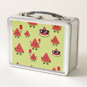 Süße Wassermelonen-Muster-Kinder-Metall-Lunchbox Metall Brotdose