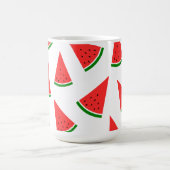 Süße Wassermelonen-Scheiben-Muster Kaffeetasse (Mittel)