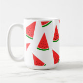 Süße Wassermelonen-Scheiben-Muster Kaffeetasse (Links)