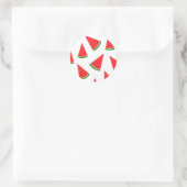 Süße Wassermelonen-Scheiben-Muster Runder Aufkleber (Tasche)