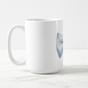 Süße weiche blaue Wasserfarbe-Band-Schleife Coquet Kaffeetasse