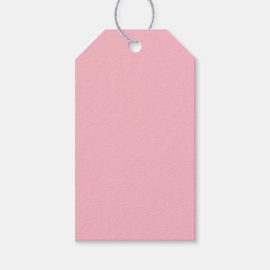 Süße weiche rosa Geschenkanhänger (Vorderseite)