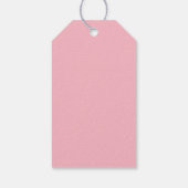 Süße weiche rosa Geschenkanhänger (Rückseite)