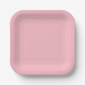 Süße weiche rosa Papierplatten Pappteller (Vorderseite)