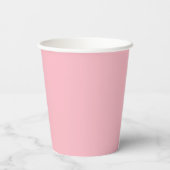 Süße weiche rosa Papiertassen Pappbecher (Rückseite)