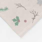 Süße Weihnachten Warme Farbe Fleecedecke (Ecke)