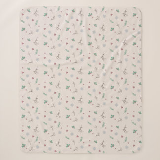 Süße Weihnachten Warme Farbe Sherpadecke