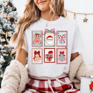 Süße Weihnachts-Coquette-Rahmen T-Shirt