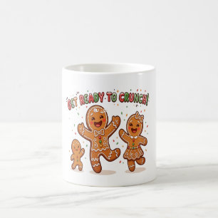 Süße Weihnachts-Gingerbread-Familie Kaffeetasse